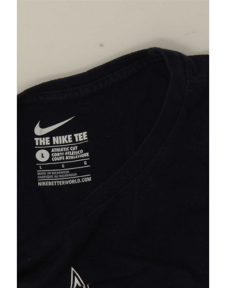 Camiseta Nike masculina gráfica grande azul marinho