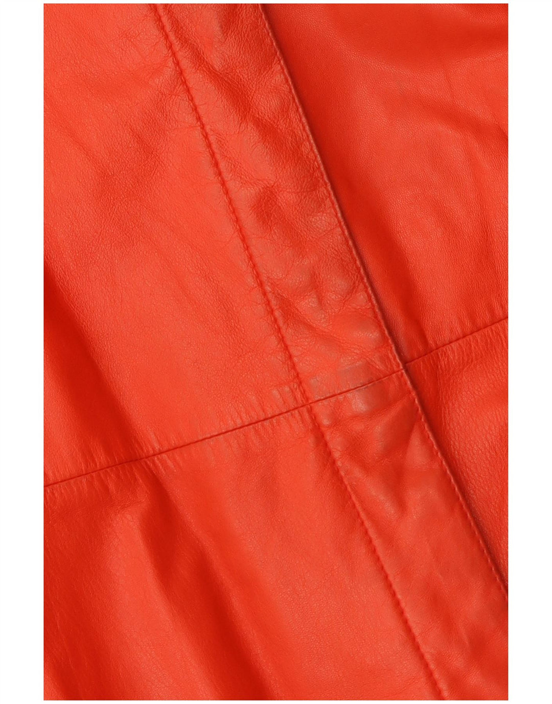 Casaco de couro feminino Igi & Igi IT 42 vermelho médio