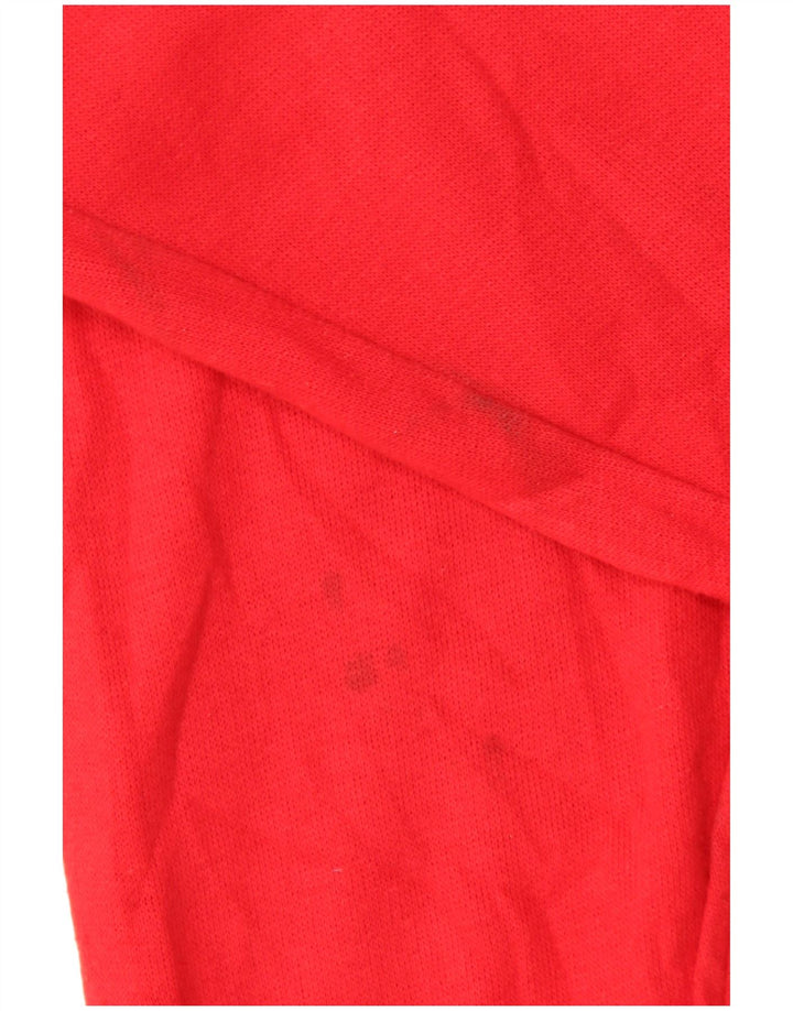 Jumper feminino com capuz gráfico CHAMPION Reino Unido 16 grande acrílico vermelho