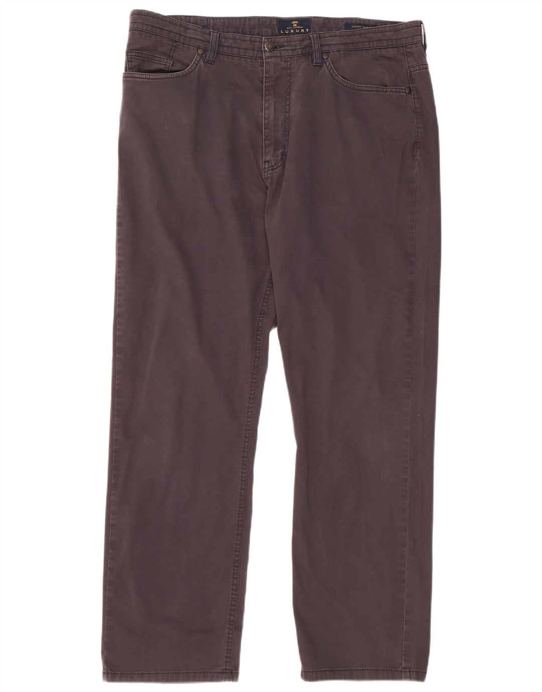 Calça casual masculina Marks & Spencer Blue Harbor W38 L31 azul marinho