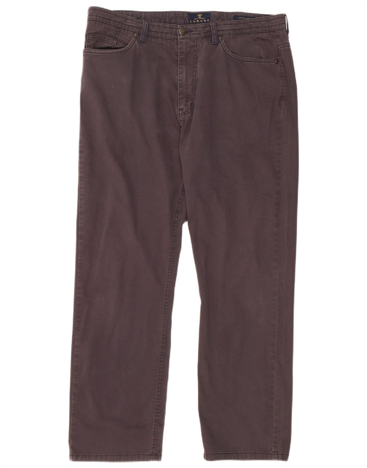 Calça casual masculina Marks & Spencer Blue Harbor W38 L31 azul marinho