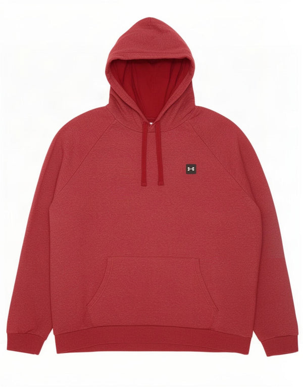 Under Armour Mens Hoodie Jumper 3XL Algodão Borgonha