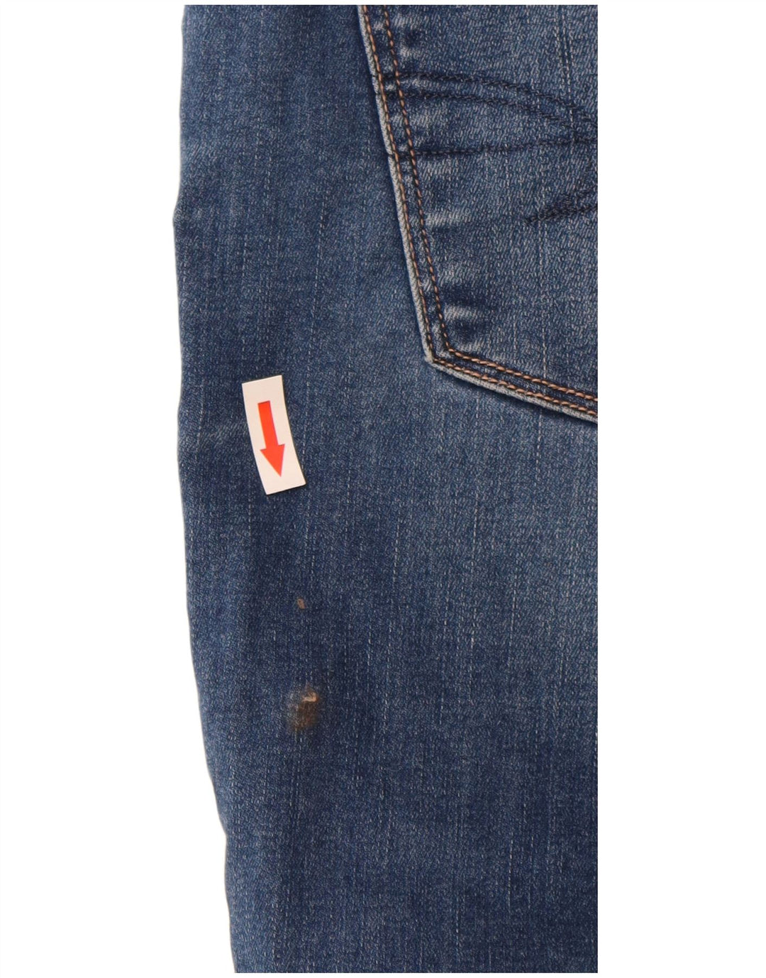 Jeans skinny feminino American Eagle US 12 grande W30 L27 algodão azul