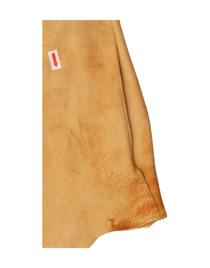 Jaqueta feminina de camurça Fontanelli IT 46 grande couro bege