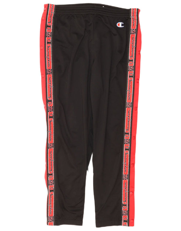 Calça esportiva masculina Champion com estampa gráfica média preta