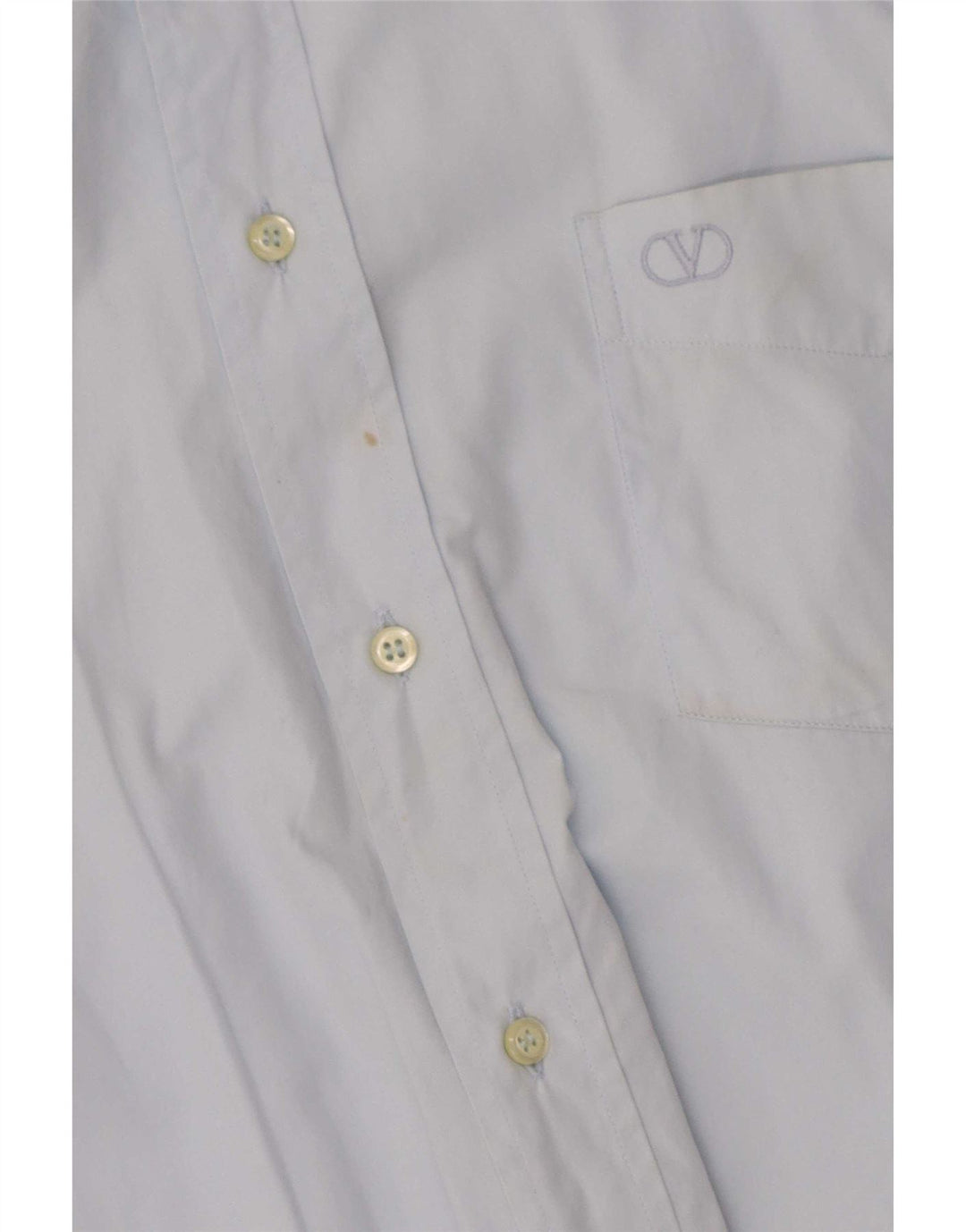 Camisa masculina Valentino tamanho 41 16 grande algodão azul