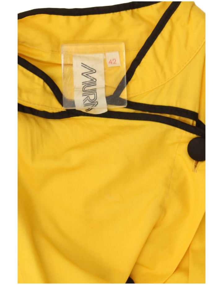 Vestido feminino vintage sem mangas IT 42 Médio Amarelo