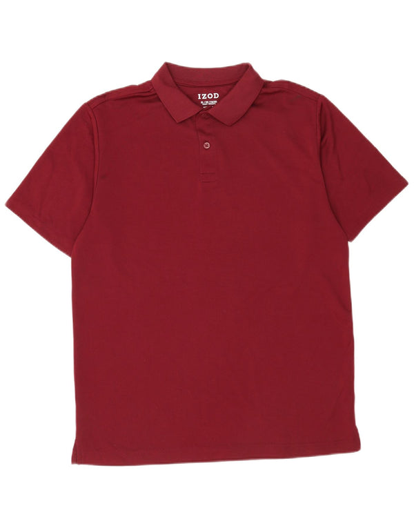 Polo Izod Meninos 15-16 Anos XL Borgonha Poliéster