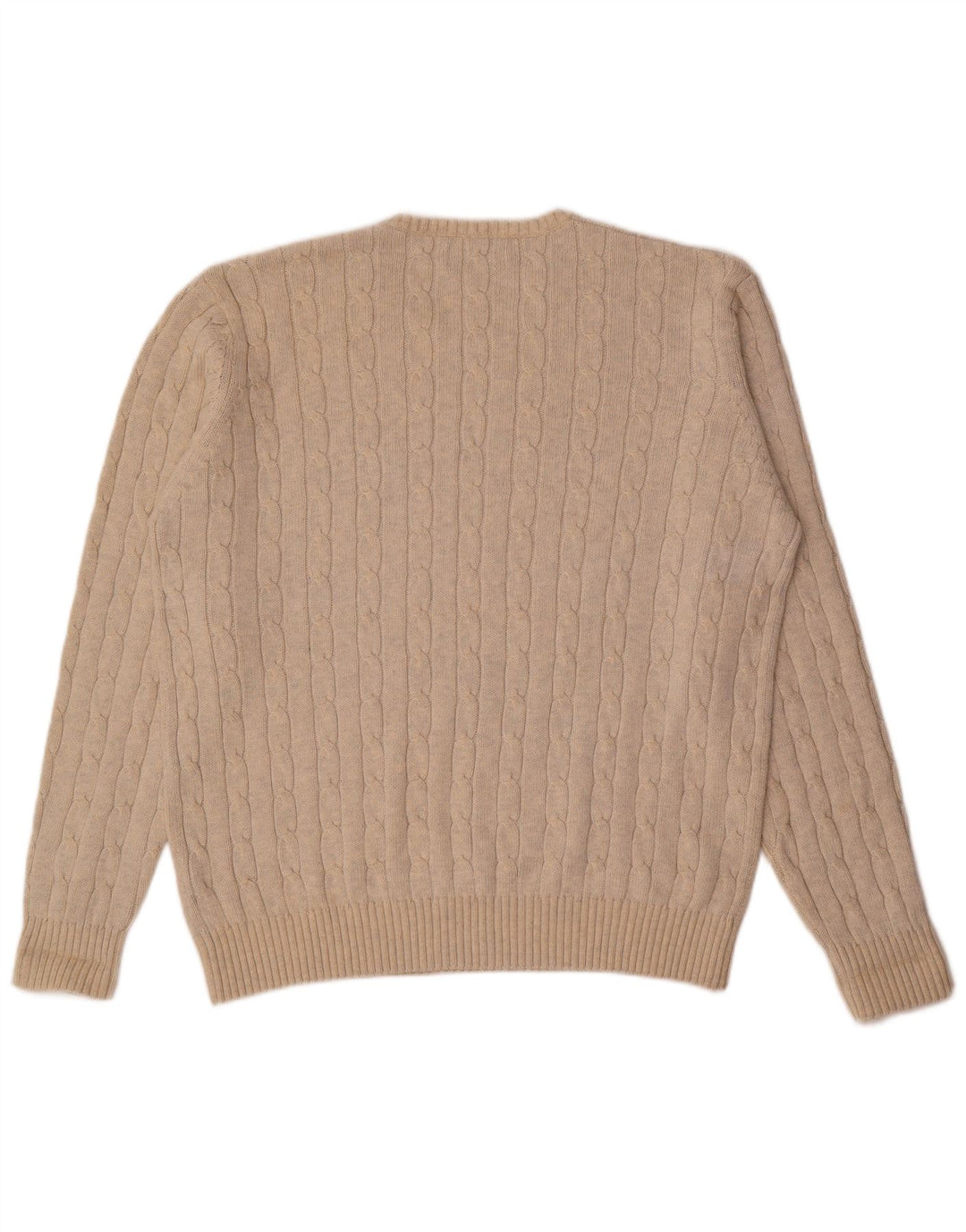 Suéter masculino Marks & Spencer com gola redonda XL bege