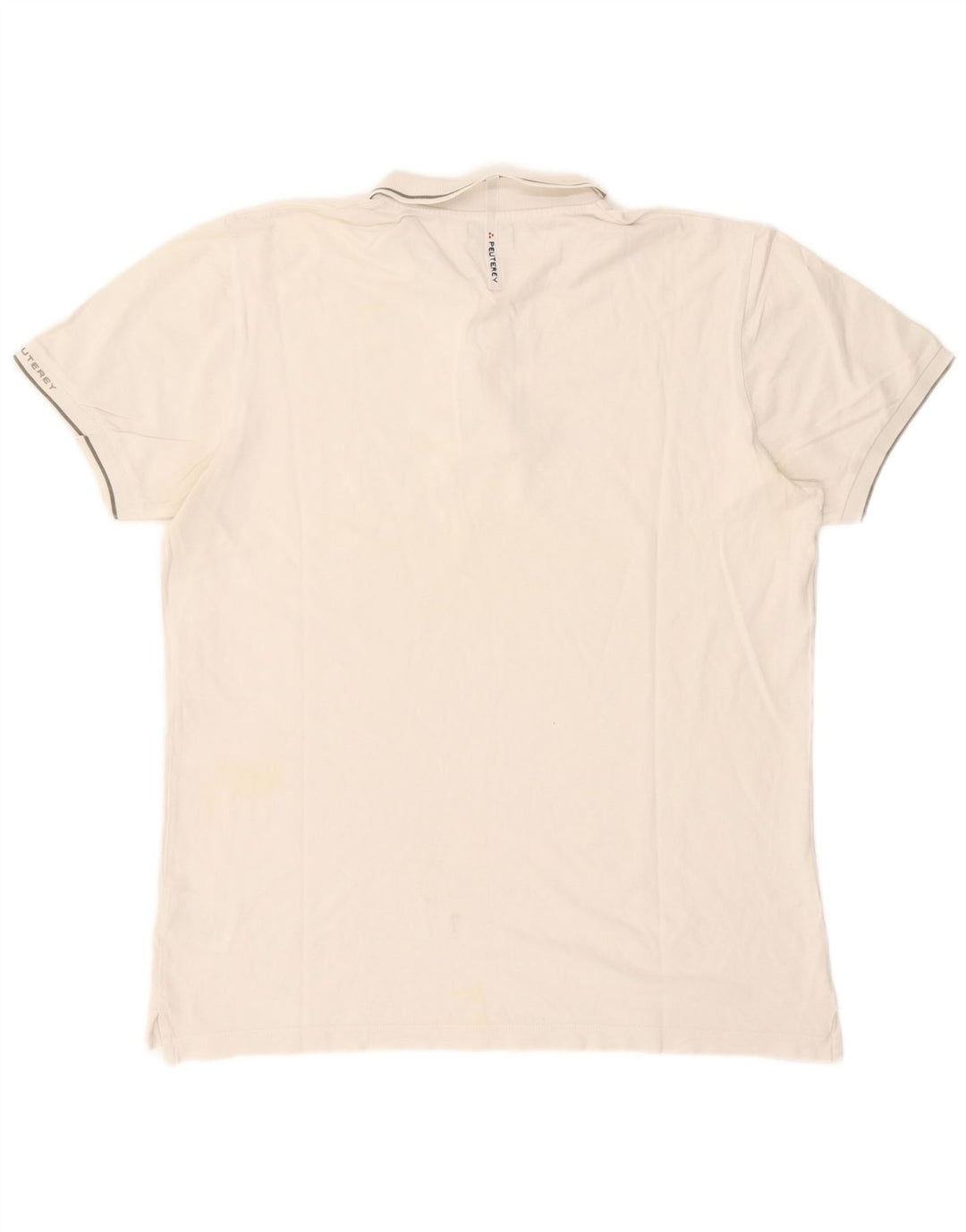 Camisa polo masculina PEUTEREY 2XL algodão branco