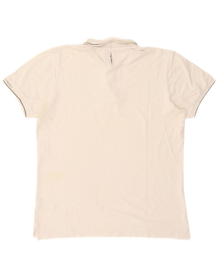 Camisa polo masculina PEUTEREY 2XL algodão branco