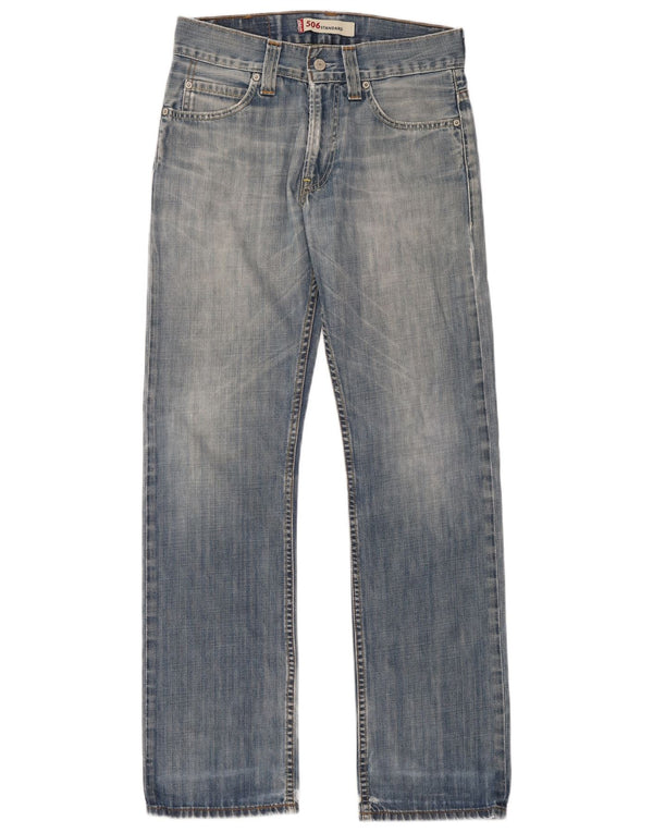 Calça jeans masculina Levi's 506 Standard Fit Straight W30 L34 Azul