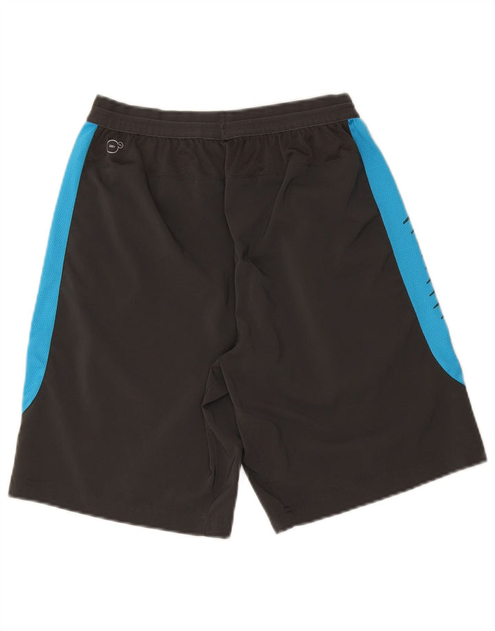 Shorts esportivos masculinos Puma Graphic pequenos cinza colorblock