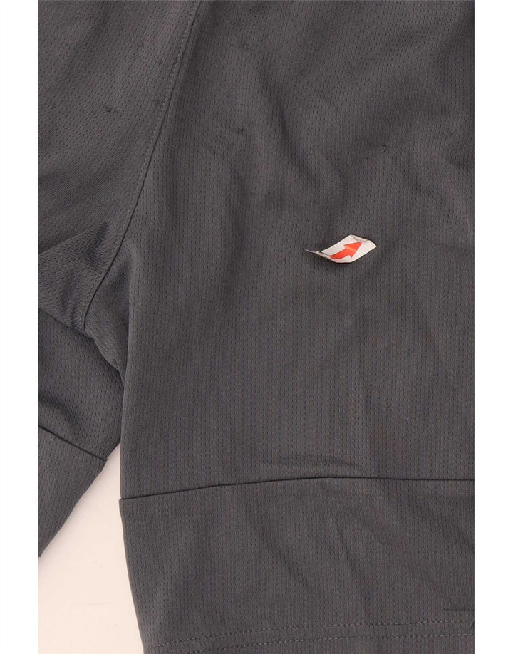 Shorts esportivos masculinos Adidas 10-11 anos cinza médio poliéster