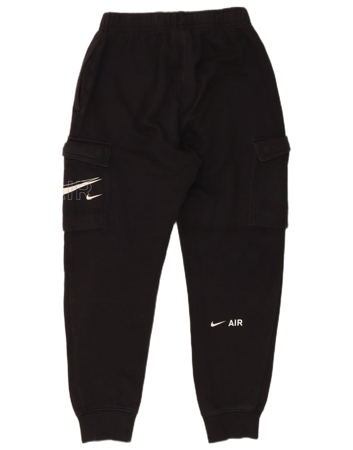 Nike masculino gráfico cargo calças de treino joggers pequeno algodão preto