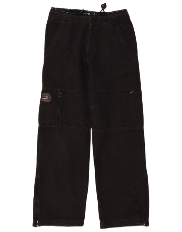 Calça cargo reta feminina Diesel médio W30 L30 algodão cinza