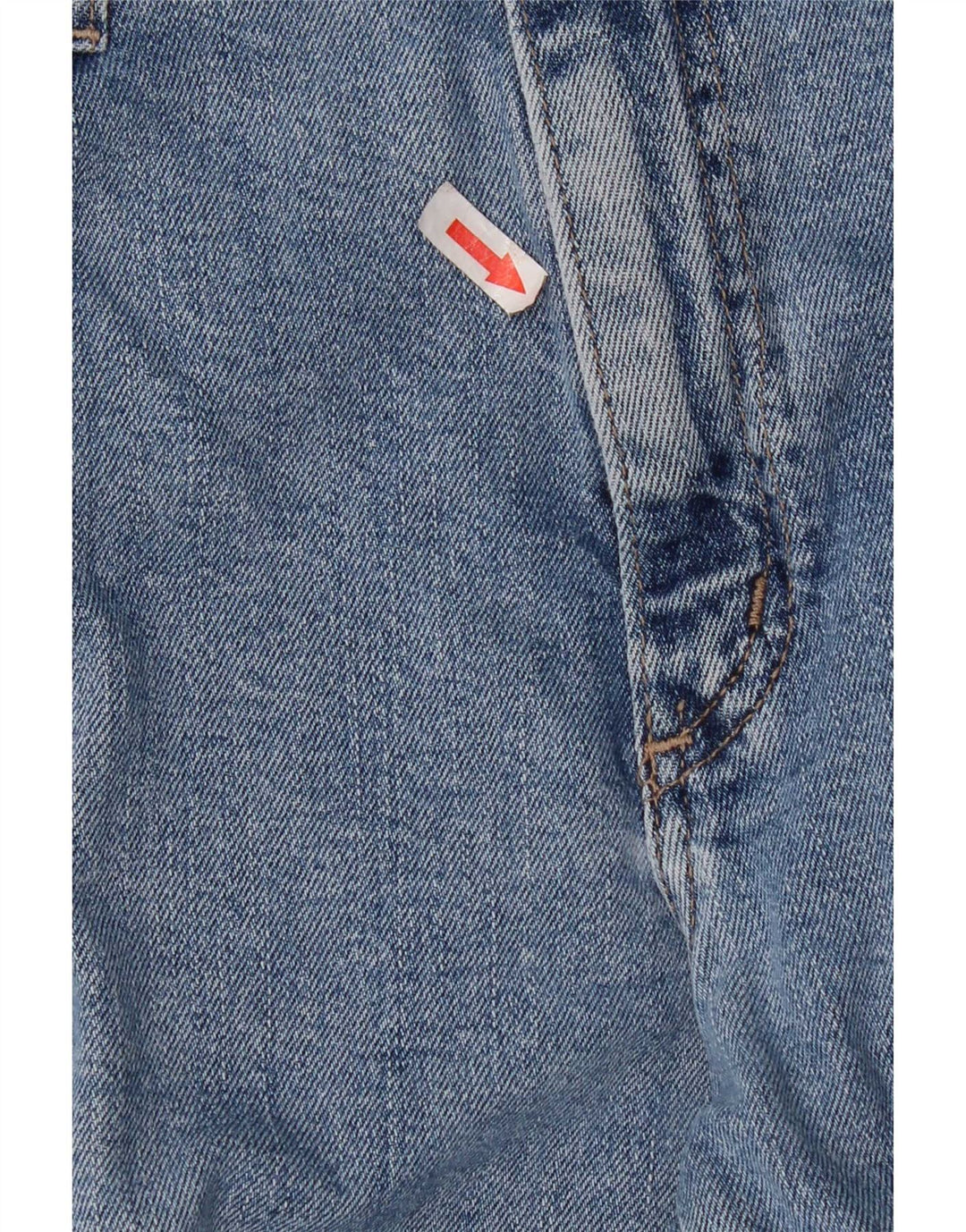 Wrangler Mens Straight Jeans W34 L30 Azul Algodão