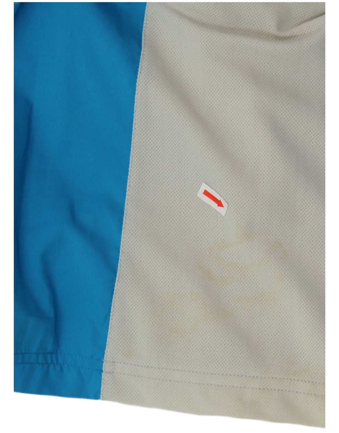 Jaqueta feminina de treino FILA UK 14 poliéster colorblock azul médio