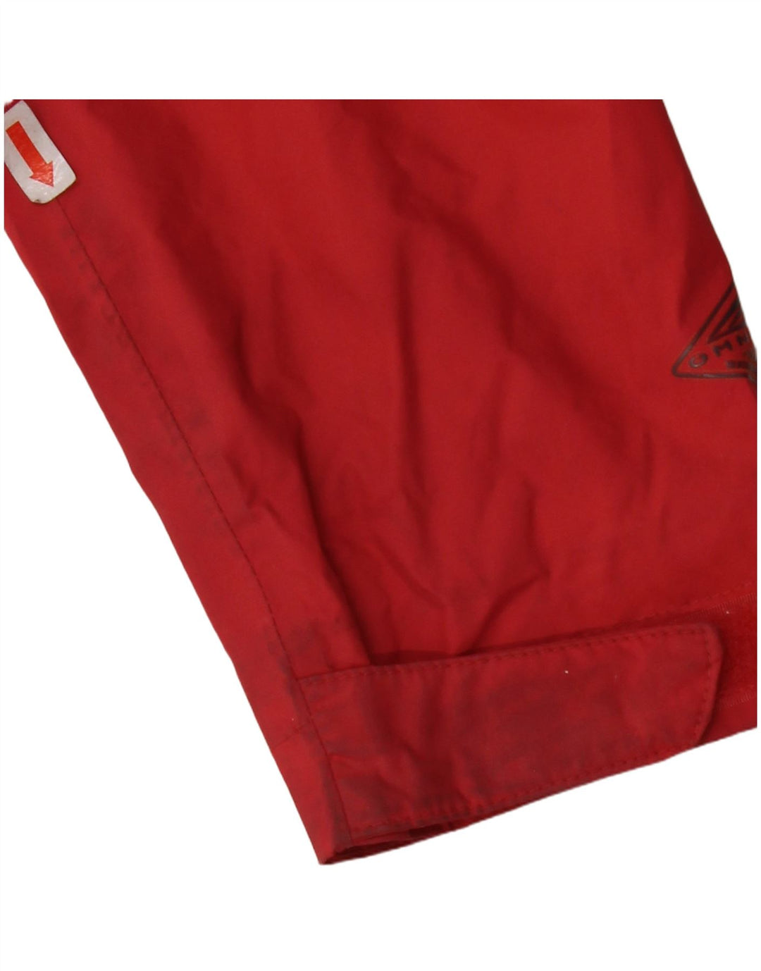 Jaqueta de chuva feminina com capuz COLUMBIA Reino Unido 12 nylon vermelho médio