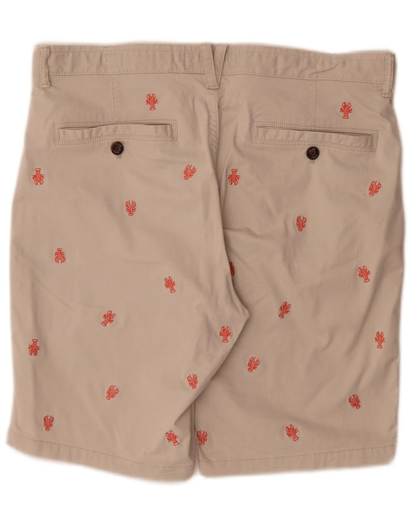Superdry Mens Chino Shorts W34 Grande Algodão Manchado Bege