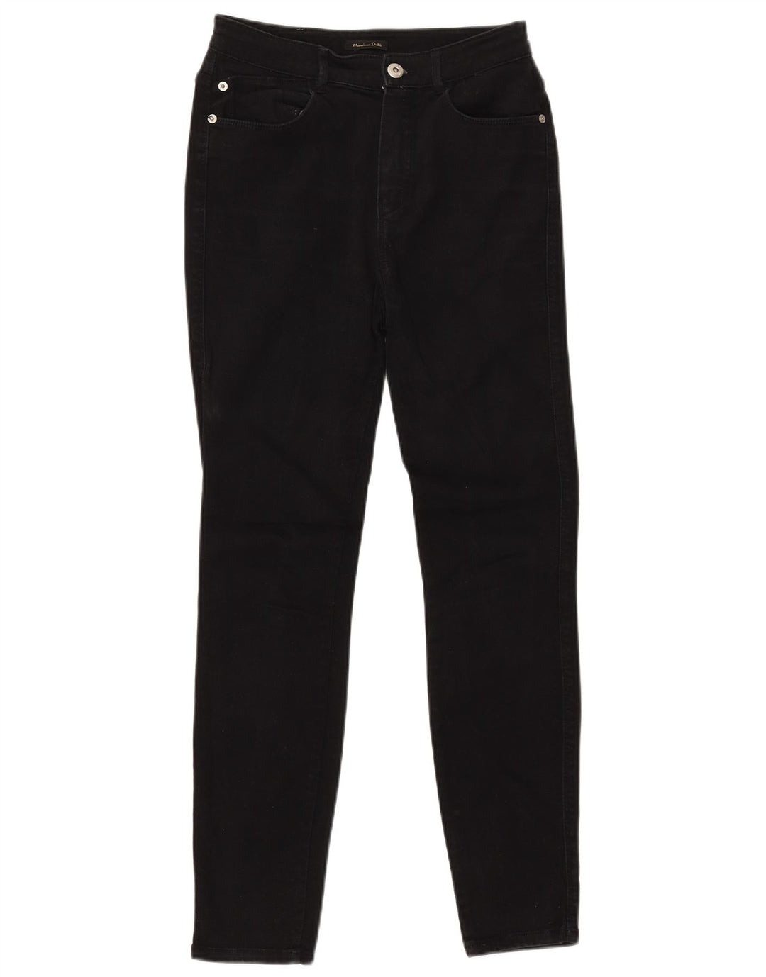 Jeans skinny feminino MASSIMO DUTTI EU 36 XS W26 L28 algodão preto