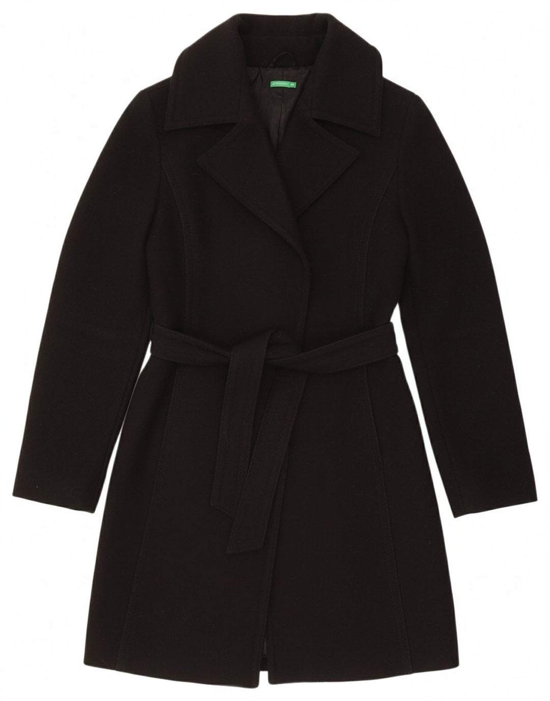 Sobretudo feminino BENETTON IT 44 lã preta média