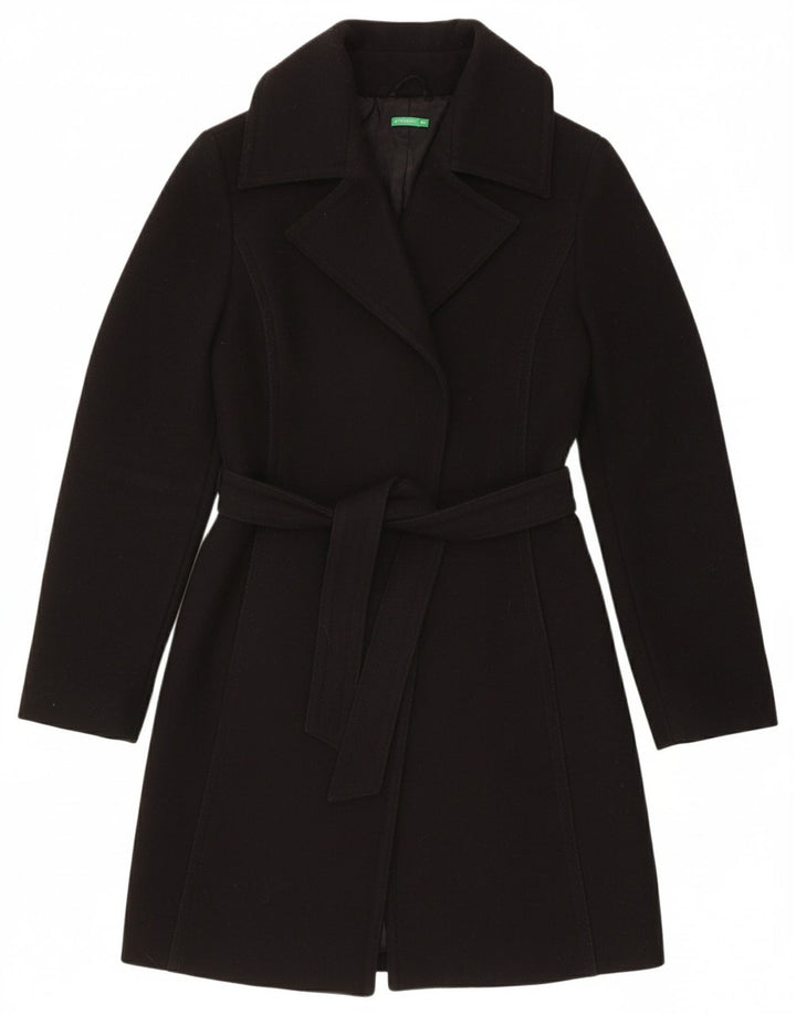 Sobretudo feminino BENETTON IT 44 lã preta média