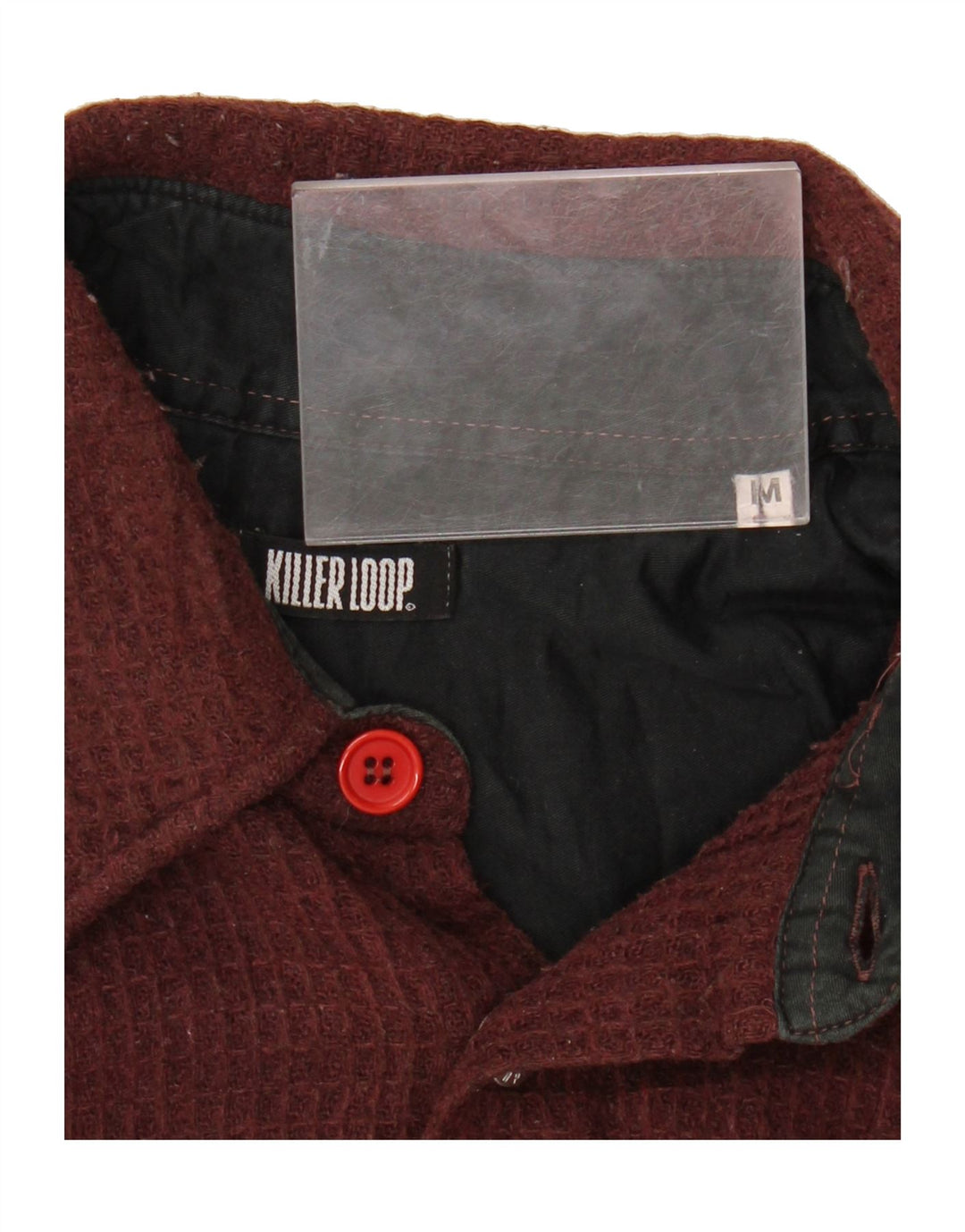 KILLER LOOP Mens Lumberjack Shirt Medium Burgundy Vintage Killer Loop and Second-Hand Killer Loop from Messina Hembry 