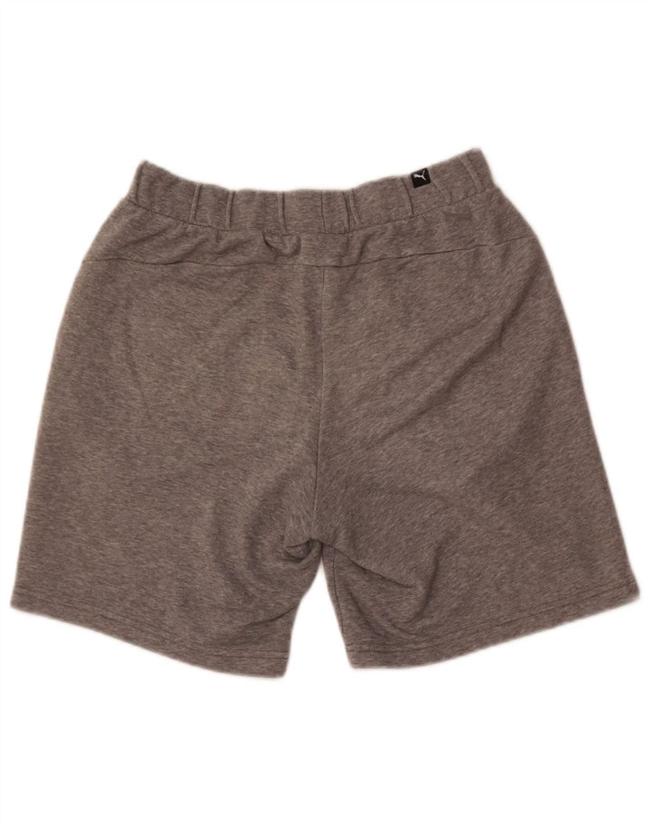 Shorts esportivos gráficos masculinos Puma pequeno algodão manchado cinza