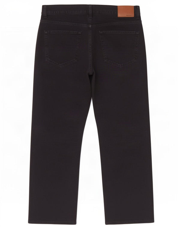 Gant Mens Straight Jeans W34 L30 Azul Marinho Algodão