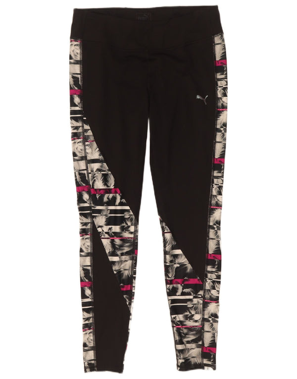 Leggings Puma Feminino UK 18 XL Preto Geométrico