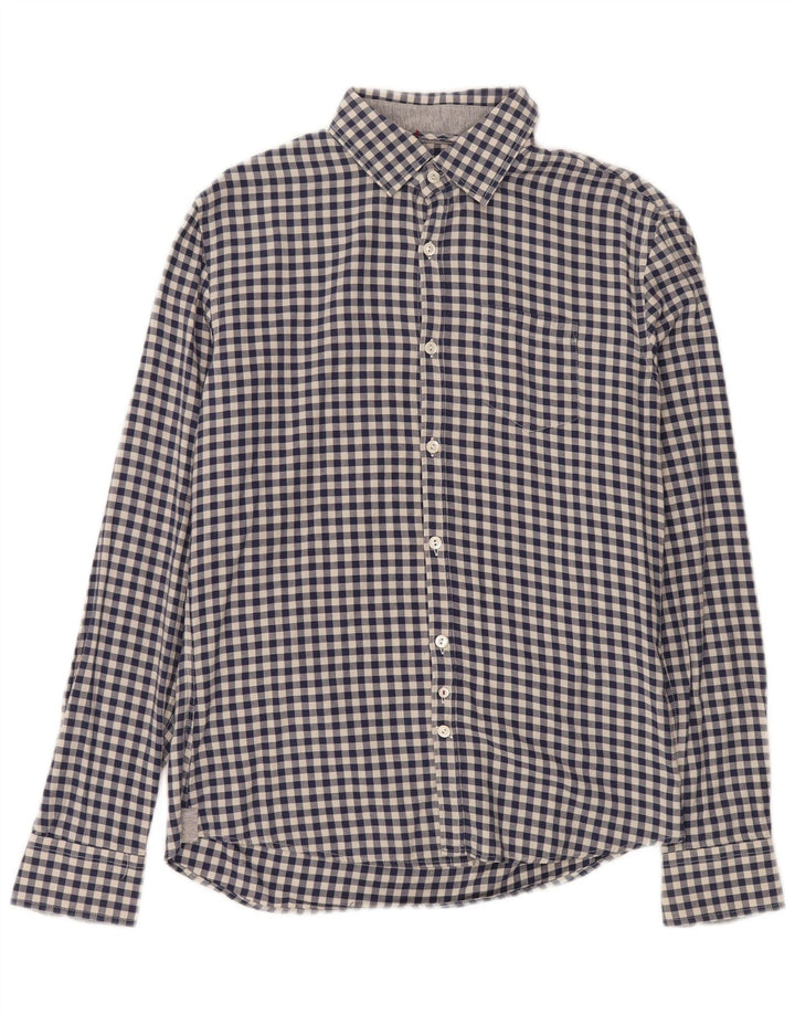 Camisa masculina de flanela WOOLRICH XS azul marinho algodão guingão