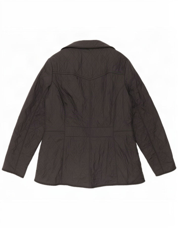 Jaqueta acolchoada feminina Barbour UK 16 grande preta