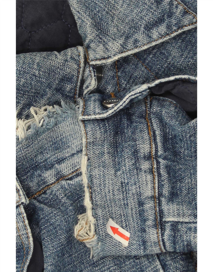 Jaqueta jeans masculina Iceberg IT 54 2XL algodão azul