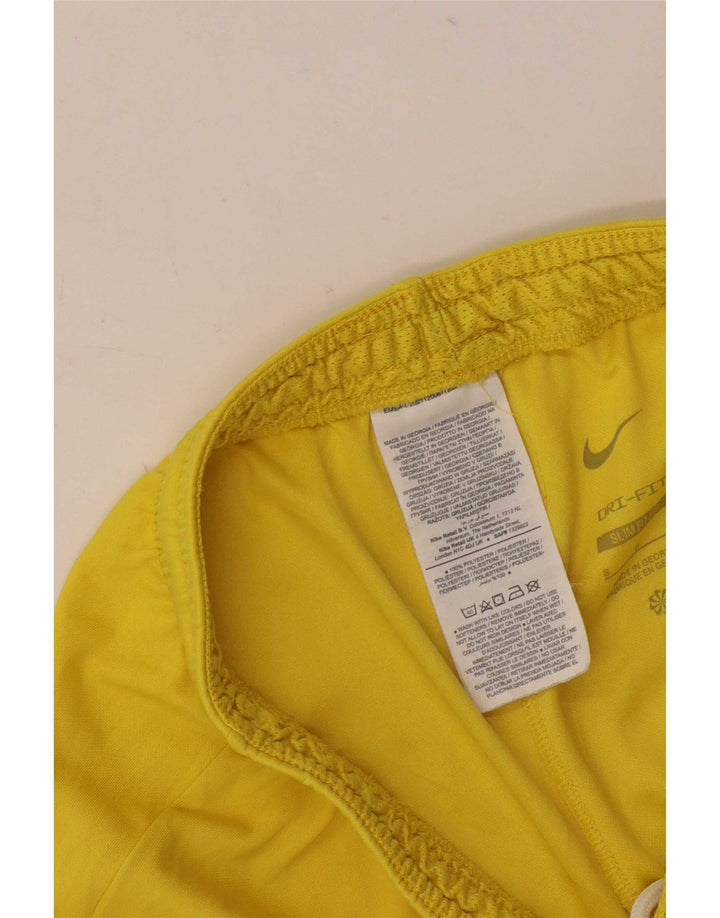 Nike Mens Dri Fit Slim Sport Shorts Pequeno Poliéster Amarelo