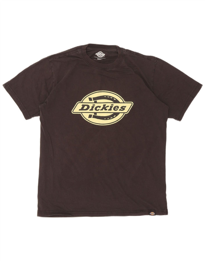 Camiseta gráfica masculina Dickies top pequeno algodão preto