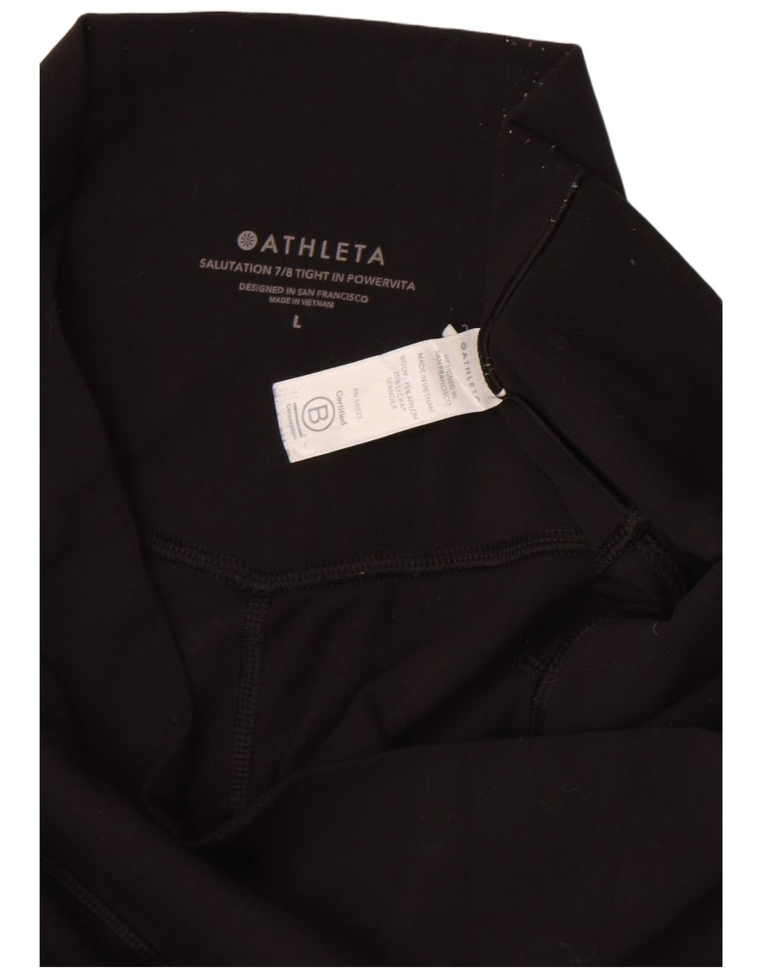 Leggings capri femininas Athleta Reino Unido 16 grande nylon preto