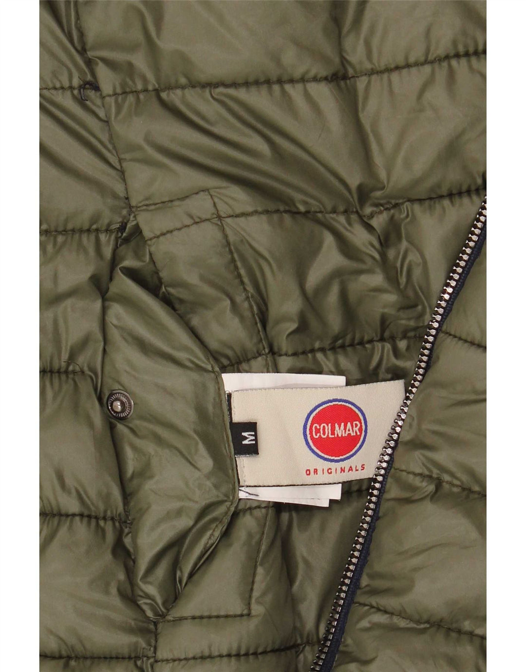 Casaco feminino acolchoado reversível com capuz Colmar Reino Unido 12 médio azul marinho nylon