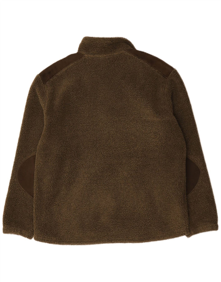 Jaqueta de lã masculina vintage Reino Unido 44 2XL Poliéster Khaki Colourblock