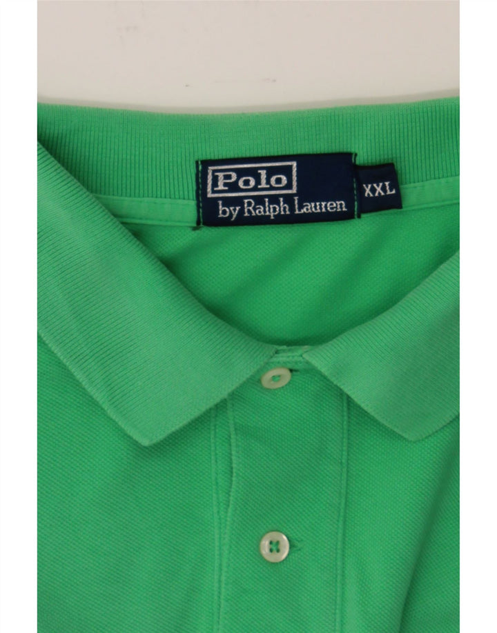 RALPH LAUREN Mens Polo Shirt 2XL Green Vintage Ralph Lauren and Second-Hand Ralph Lauren from Messina Hembry 