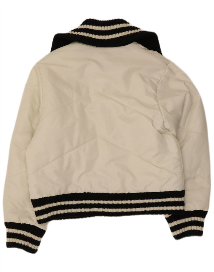 Jaqueta acolchoada feminina ARIZONA UK 14 grande off white colorblock poliamida