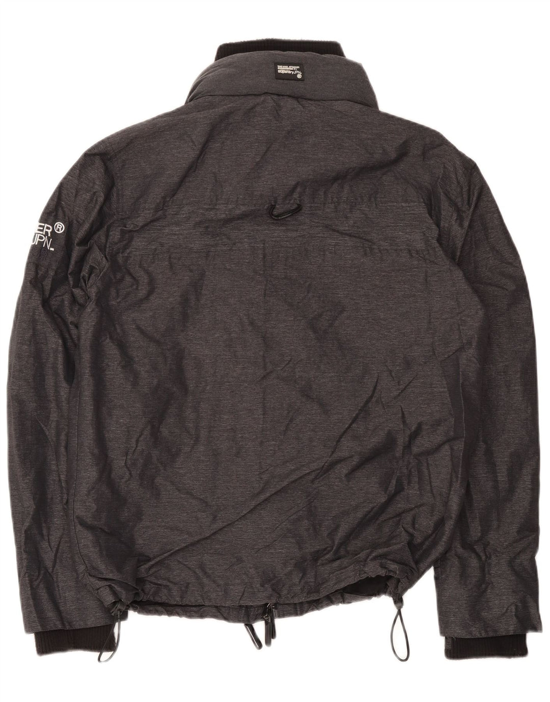 Jaqueta corta-vento masculina Superdry UK 44 2XL poliéster preto