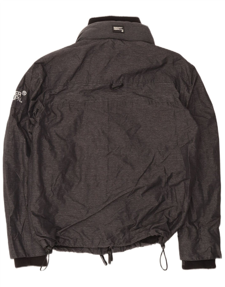 Jaqueta corta-vento masculina Superdry UK 44 2XL poliéster preto