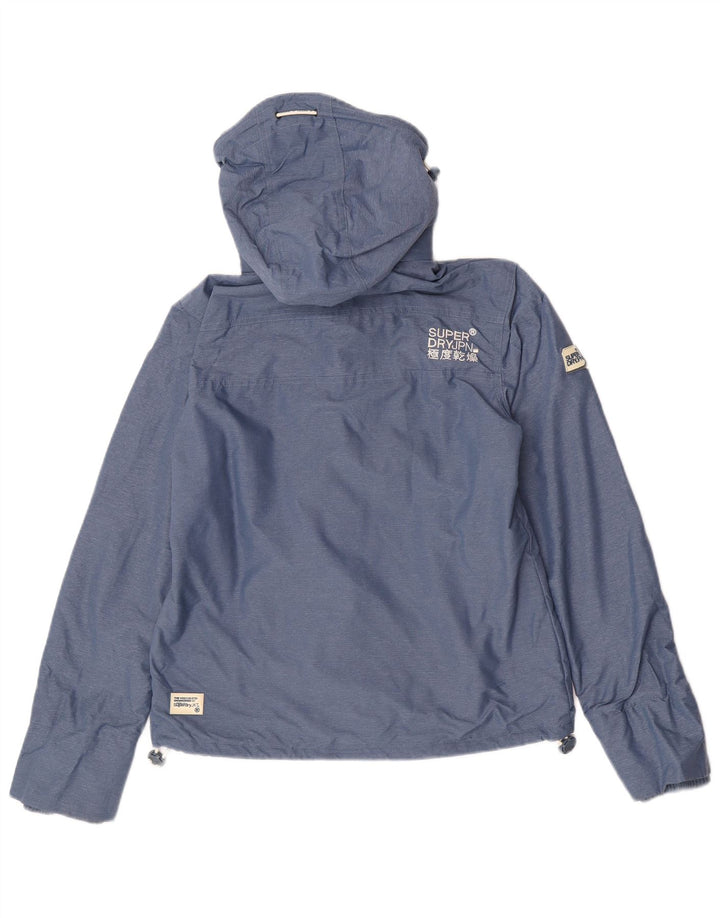 Jaqueta corta-vento feminina Superdry UK 14 azul médio