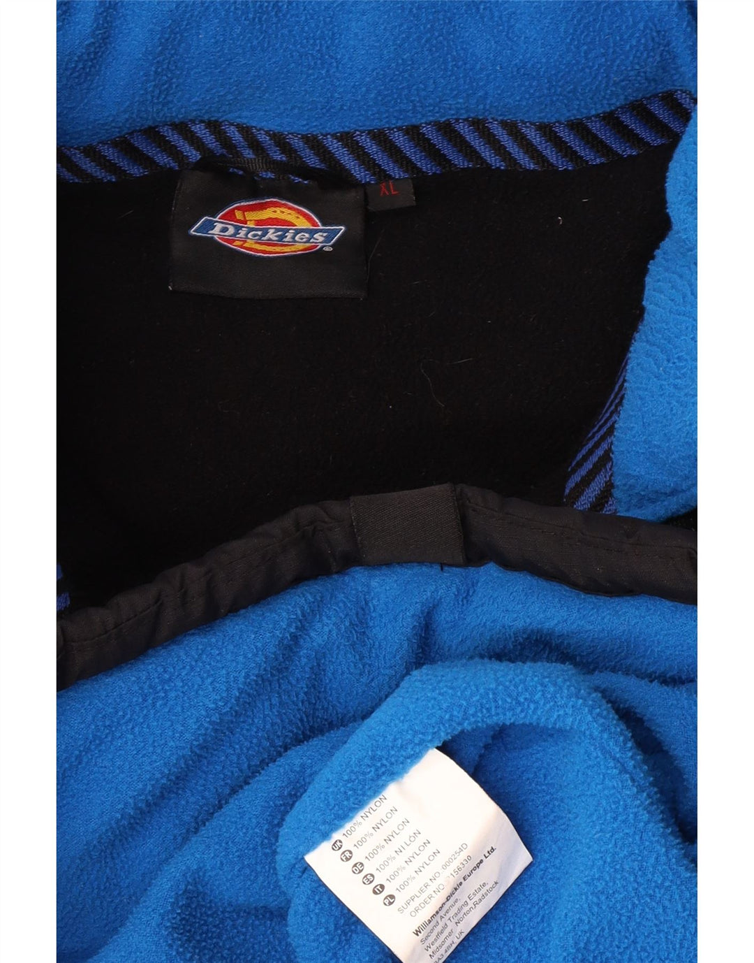 Jaqueta acolchoada masculina DICKIES UK 42 XL preto nylon