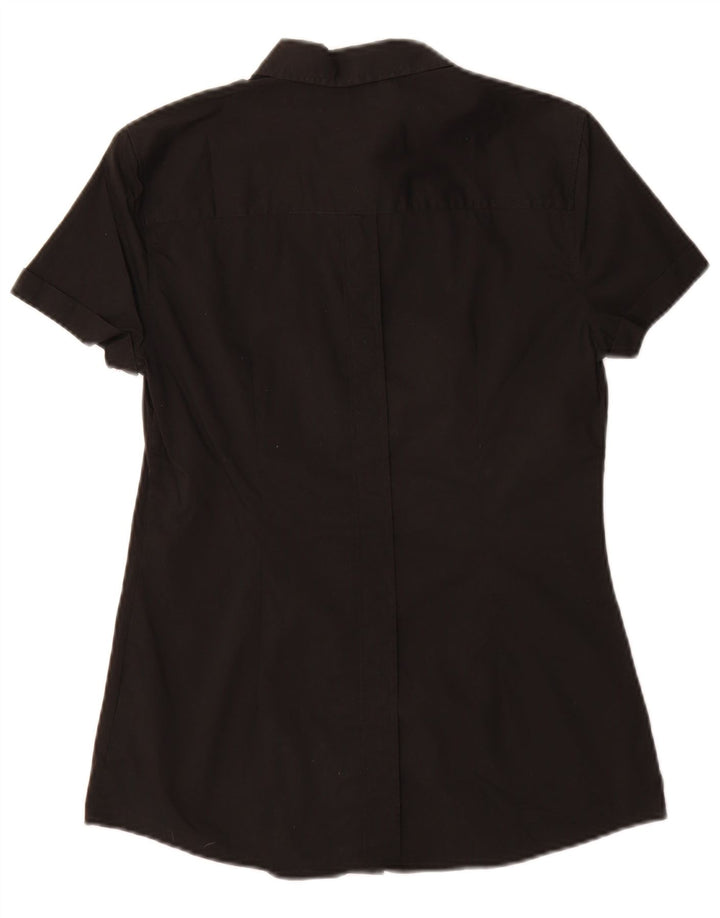 Camisa feminina de manga curta Dolce & Gabbana IT 42 algodão preto médio