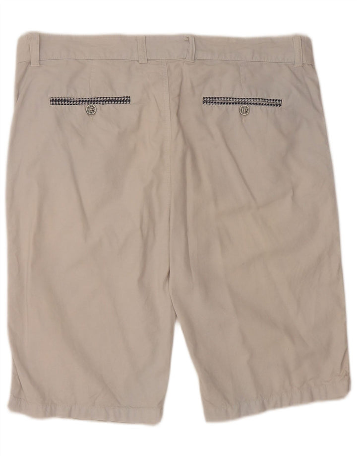 Shorts Chino Masculino Vintage W36 Grande Algodão Cinza