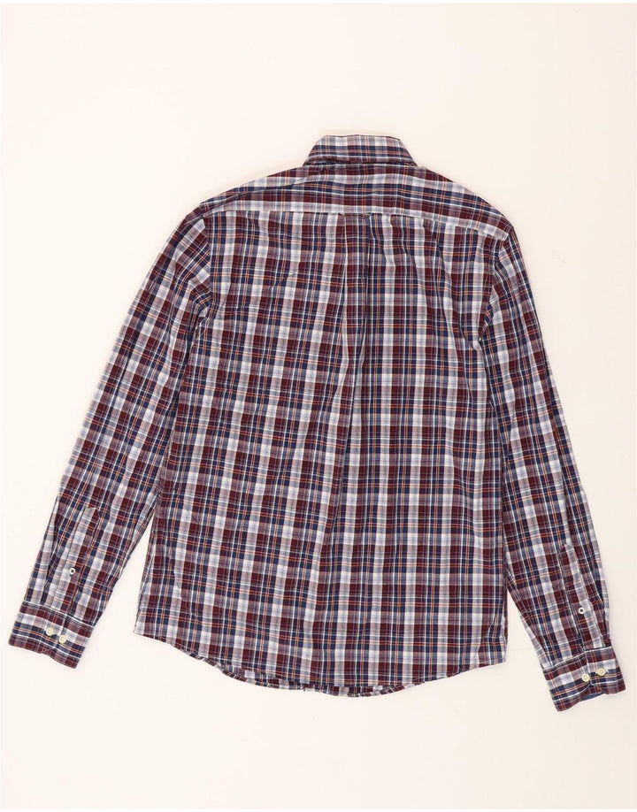 Camisa masculina Izod de algodão xadrez médio multicolorido