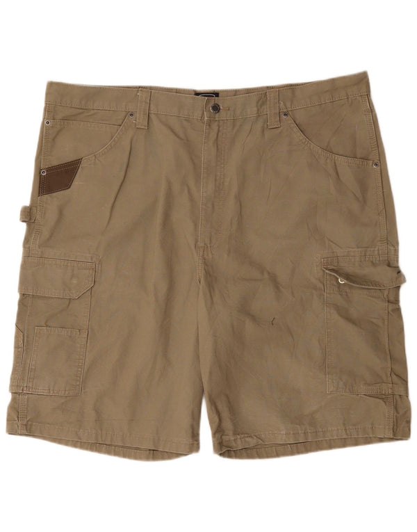 Shorts cargo masculino Wrangler W42 2XL algodão cáqui