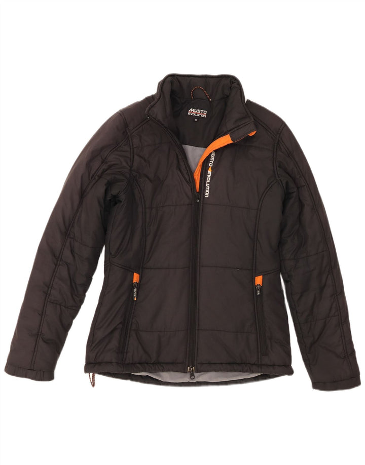 Jaqueta acolchoada feminina Musto UK 10 poliéster preto pequeno